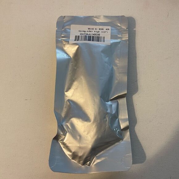 Mazda key fob Keychain in black leather and Valve stem caps in Black NWT - Picture 4 of 4